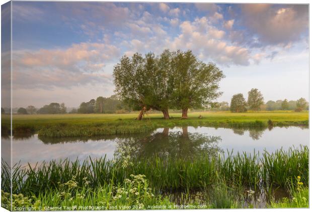 Dedham Vale on the River Stour Suffolk Canvas Print by Graeme Taplin Landscape Photography