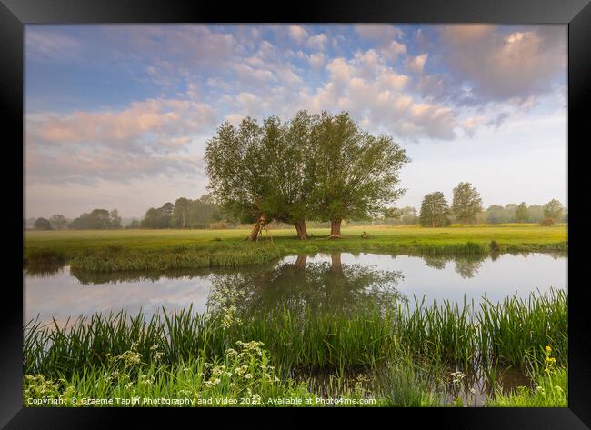 Dedham Vale on the River Stour Suffolk Framed Print by Graeme Taplin Landscape Photography