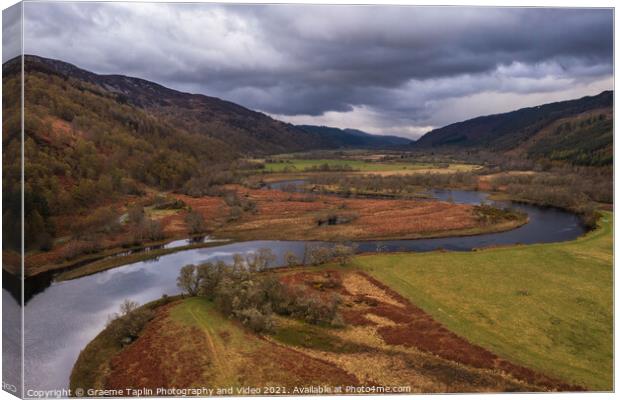 River Glass, Strathglass in the Scottish Highlands Canvas Print by Graeme Taplin Landscape Photography