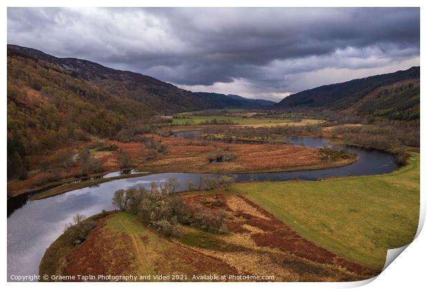 River Glass, Strathglass in the Scottish Highlands Print by Graeme Taplin Landscape Photography