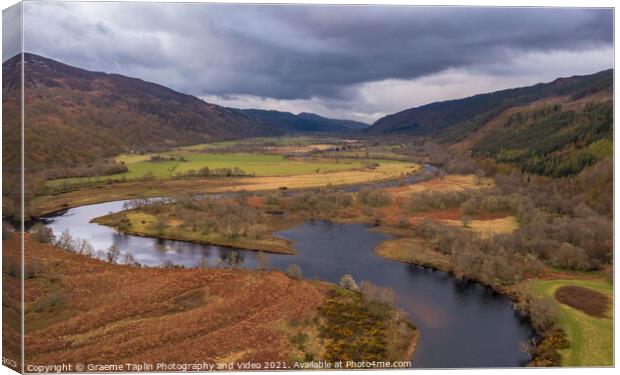 River Glass, Strathglass in the Scottish Highlands  Canvas Print by Graeme Taplin Landscape Photography