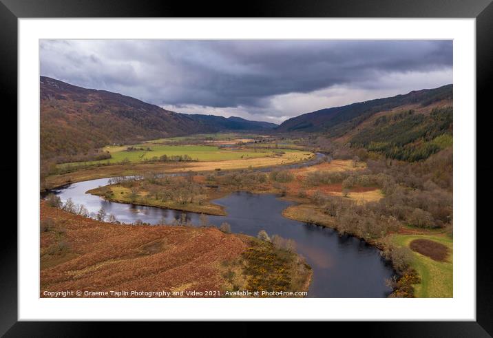 River Glass, Strathglass in the Scottish Highlands  Framed Mounted Print by Graeme Taplin Landscape Photography