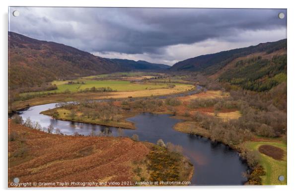 River Glass, Strathglass in the Scottish Highlands  Acrylic by Graeme Taplin Landscape Photography