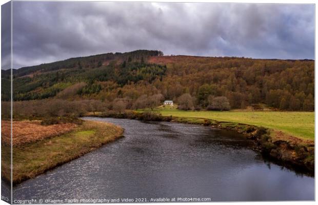 River Glass, Strathglass in the Scottish highlands Canvas Print by Graeme Taplin Landscape Photography