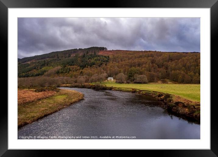 River Glass, Strathglass in the Scottish highlands Framed Mounted Print by Graeme Taplin Landscape Photography