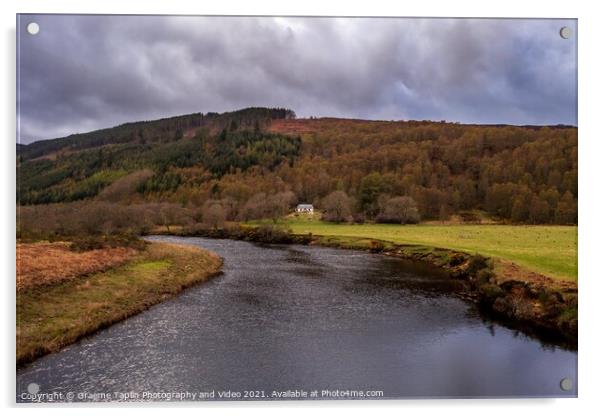 River Glass, Strathglass in the Scottish highlands Acrylic by Graeme Taplin Landscape Photography