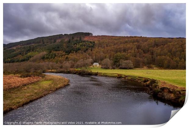 River Glass, Strathglass in the Scottish highlands Print by Graeme Taplin Landscape Photography