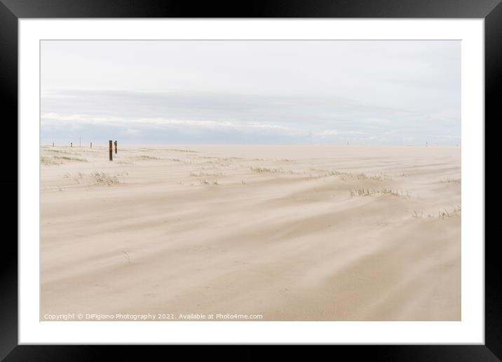 Wadden Sea Wind and Beach Framed Mounted Print by DiFigiano Photography