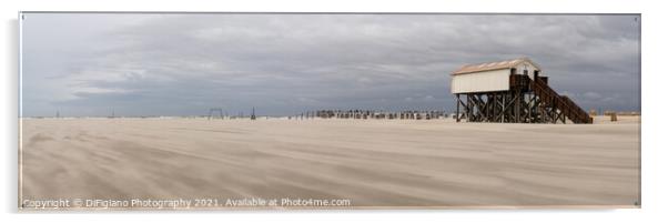 Sankt Peter-Ording Beach Panorama Acrylic by DiFigiano Photography
