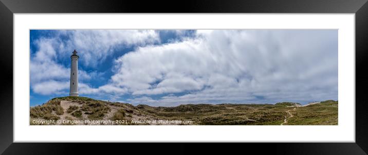 Lyngvid Fyr Panorama Framed Mounted Print by DiFigiano Photography