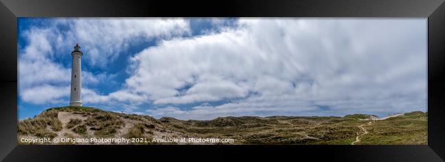 Lyngvid Fyr Panorama Framed Print by DiFigiano Photography