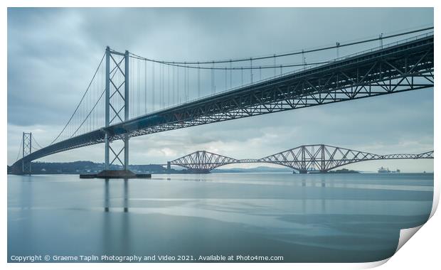 Forth Bridges Scotland Print by Graeme Taplin Landscape Photography