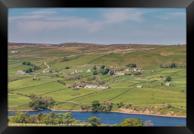 Thringarth from Harker Hill, Lunedale Framed Print by Richard Laidler