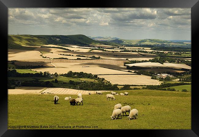 Sussex Countryside Framed Print by Matthew Bates