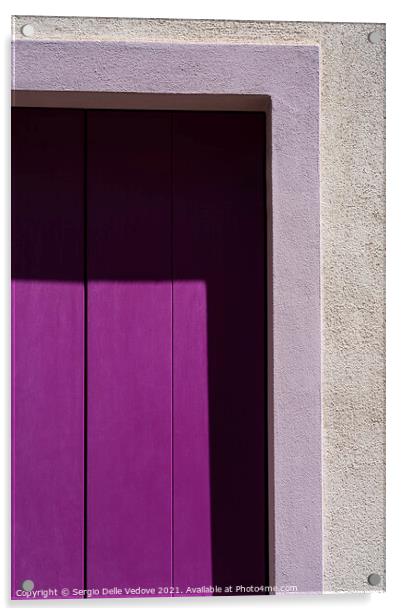 A violet window Acrylic by Sergio Delle Vedove