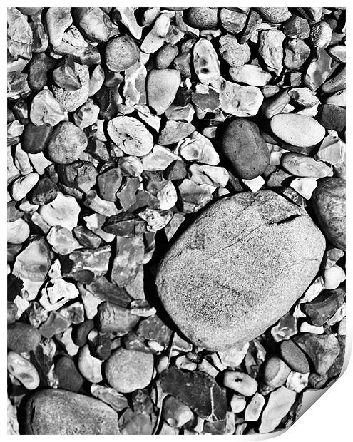 Pebbles Print by Mike Sherman Photog