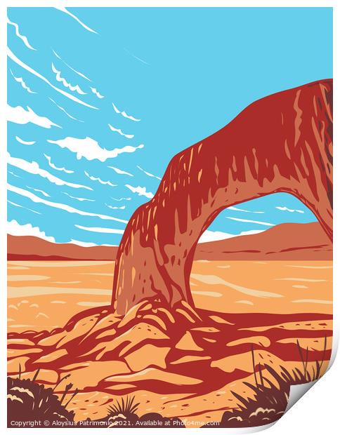 Basin and Range National Monument in Remote Undeveloped Mountains and Valleys in Lincoln and Nye Counties Nevada WPA Poster Art Print by Aloysius Patrimonio