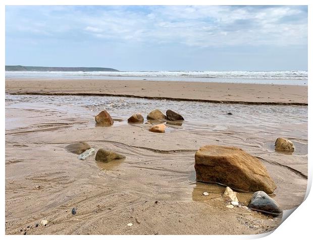 Filey Beach East Yorkshire Print by Jonathan Thirkell