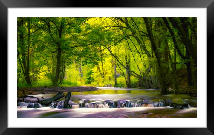 Dreamy woods Framed Mounted Print by Kevin Elias