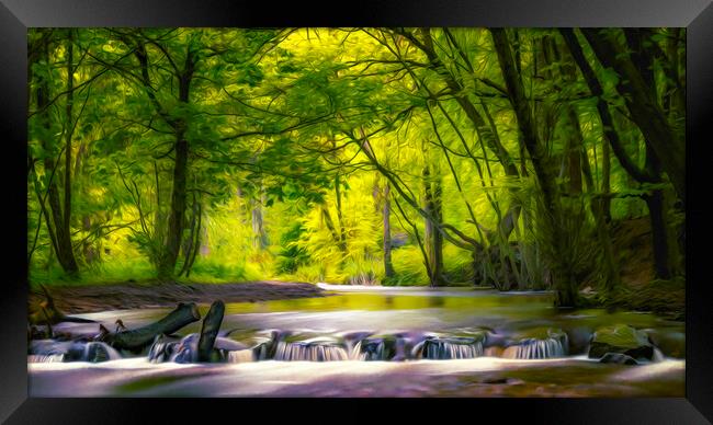 Dreamy woods Framed Print by Kevin Elias