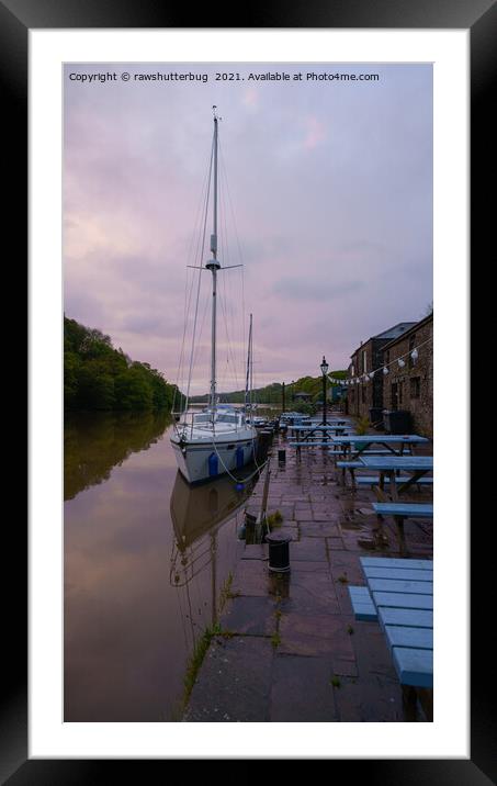 Bow Creek at the  Maltsters Arms Tuckenhay Framed Mounted Print by rawshutterbug 