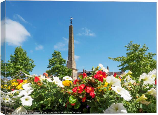 Ripon Market Place Canvas Print by Mark Sunderland