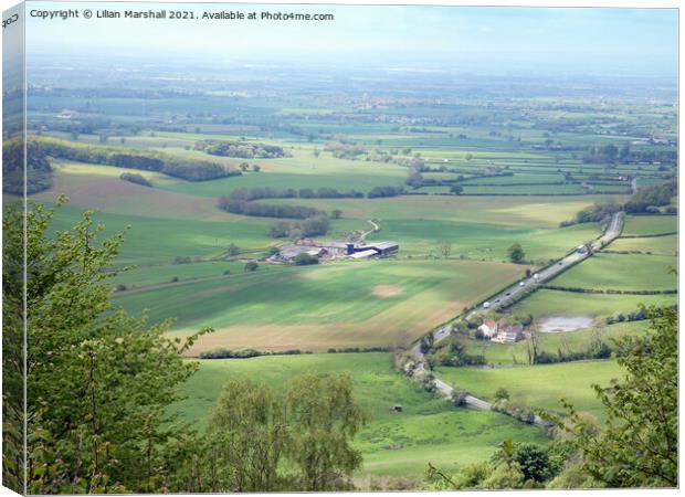 Beautiful Vale of Mowbray.  Canvas Print by Lilian Marshall