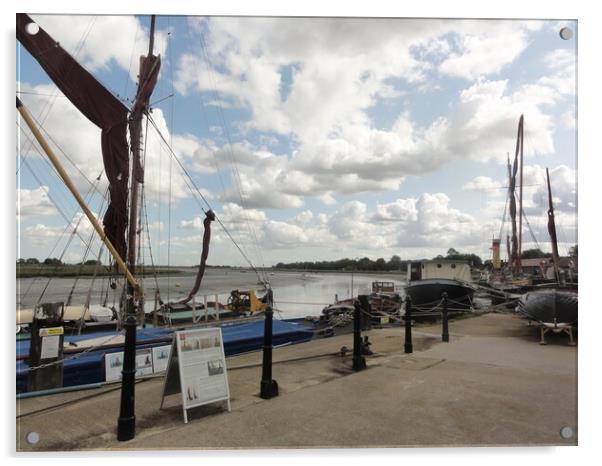 The Hythe Maldon Acrylic by John Bridge