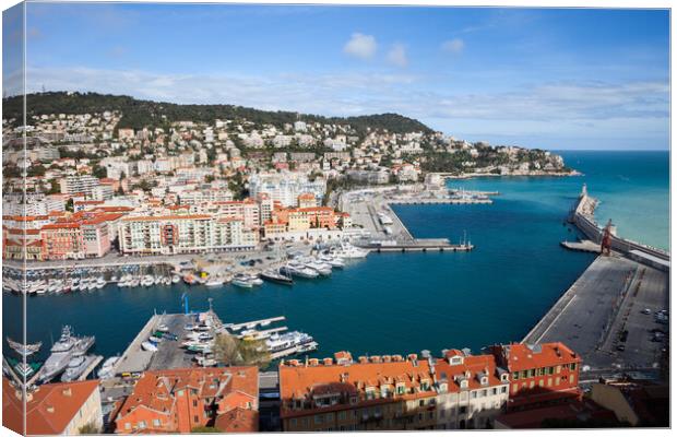 Port Lympia in City of Nice  Canvas Print by Artur Bogacki