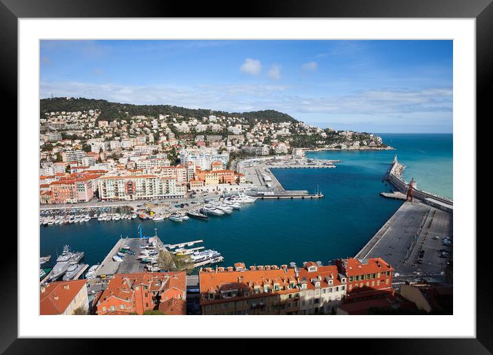 Port Lympia in City of Nice  Framed Mounted Print by Artur Bogacki