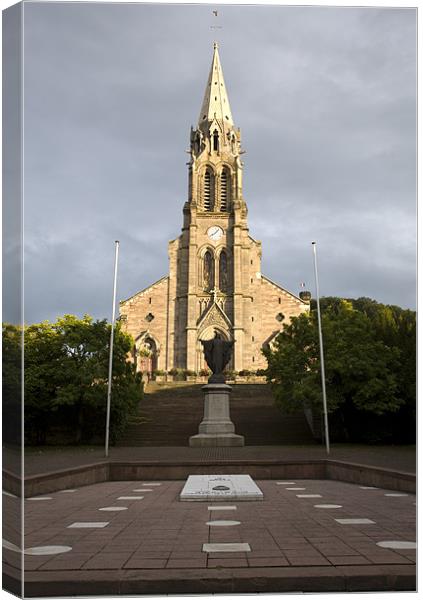 Church of Saint Remi Canvas Print by Ian Middleton