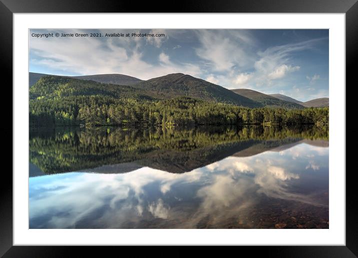 Loch an Eilean Reflections Framed Mounted Print by Jamie Green