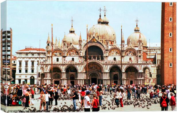 Venice Piazza San Marco Canvas Print by Juha Agren