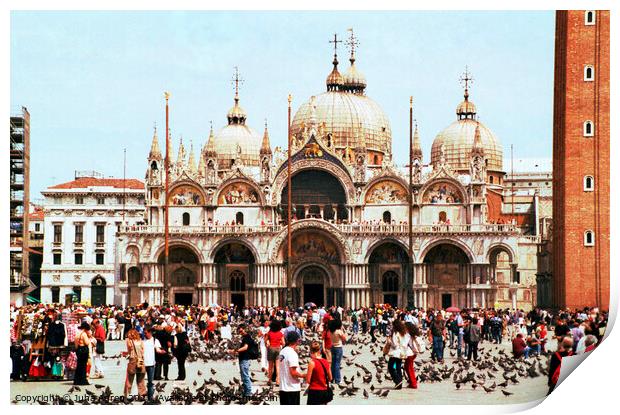 Venice Piazza San Marco Print by Juha Agren