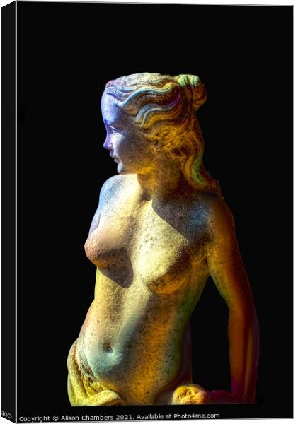 Classical Nude Statue Canvas Print by Alison Chambers