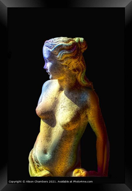 Classical Nude Statue Framed Print by Alison Chambers