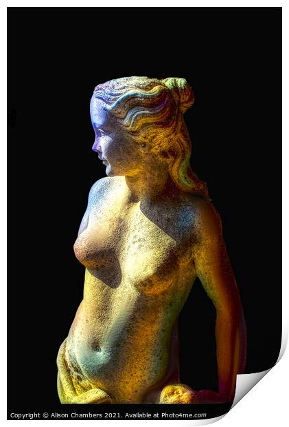 Classical Nude Statue Print by Alison Chambers