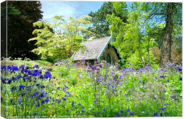 Harrogate Valley Gardens Magnesia Well Canvas Print by Alison Chambers
