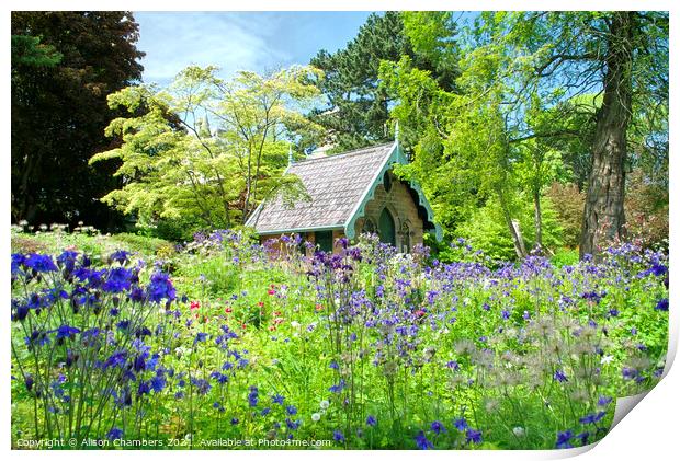 Harrogate Valley Gardens Magnesia Well Print by Alison Chambers