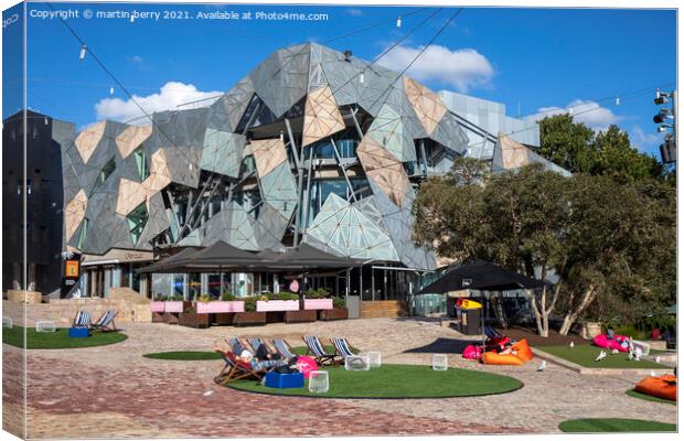 Federation Square Melbourne Canvas Print by martin berry