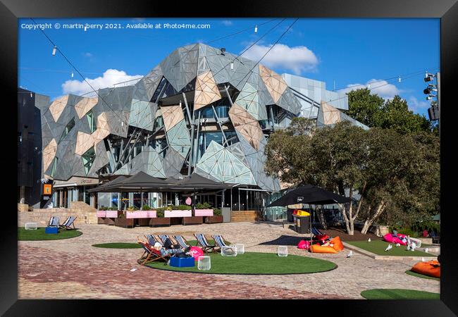 Federation Square Melbourne Framed Print by martin berry