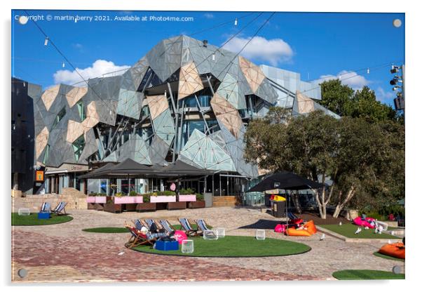 Federation Square Melbourne Acrylic by martin berry