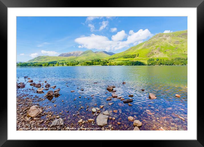 Buttermere Lake District Panorama Framed Mounted Print by Graham Prentice