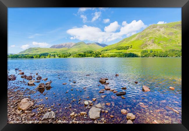 Buttermere Lake District Panorama Framed Print by Graham Prentice