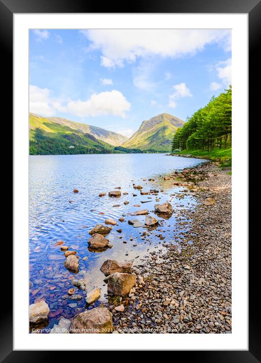 Buttermere and Fleetwith Pike Framed Mounted Print by Graham Prentice