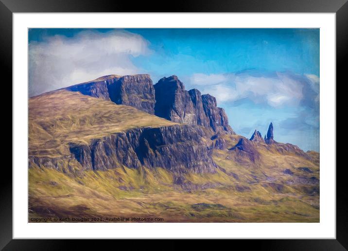 The Storr and Old Man, Isle of Skye Framed Mounted Print by Keith Douglas