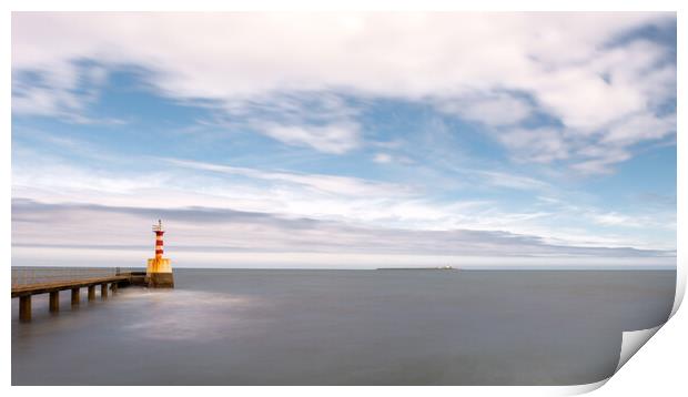 The Lighthouse Family at Amble Print by Mark Jones