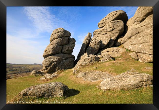 Saddle Tor Framed Print by Andrew Ray