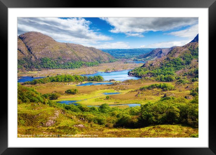 Ladies lookout, Ring of Kerry, Ireland Framed Mounted Print by Jordi Carrio