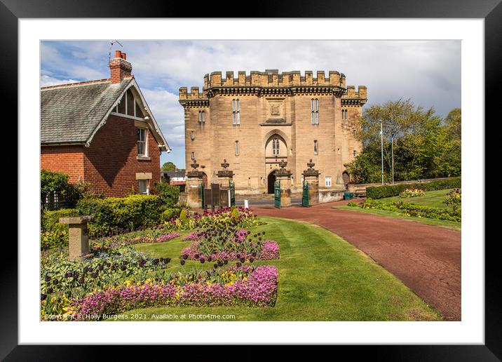 Picturesque Northumberland's Morpeth Castle Framed Mounted Print by Holly Burgess